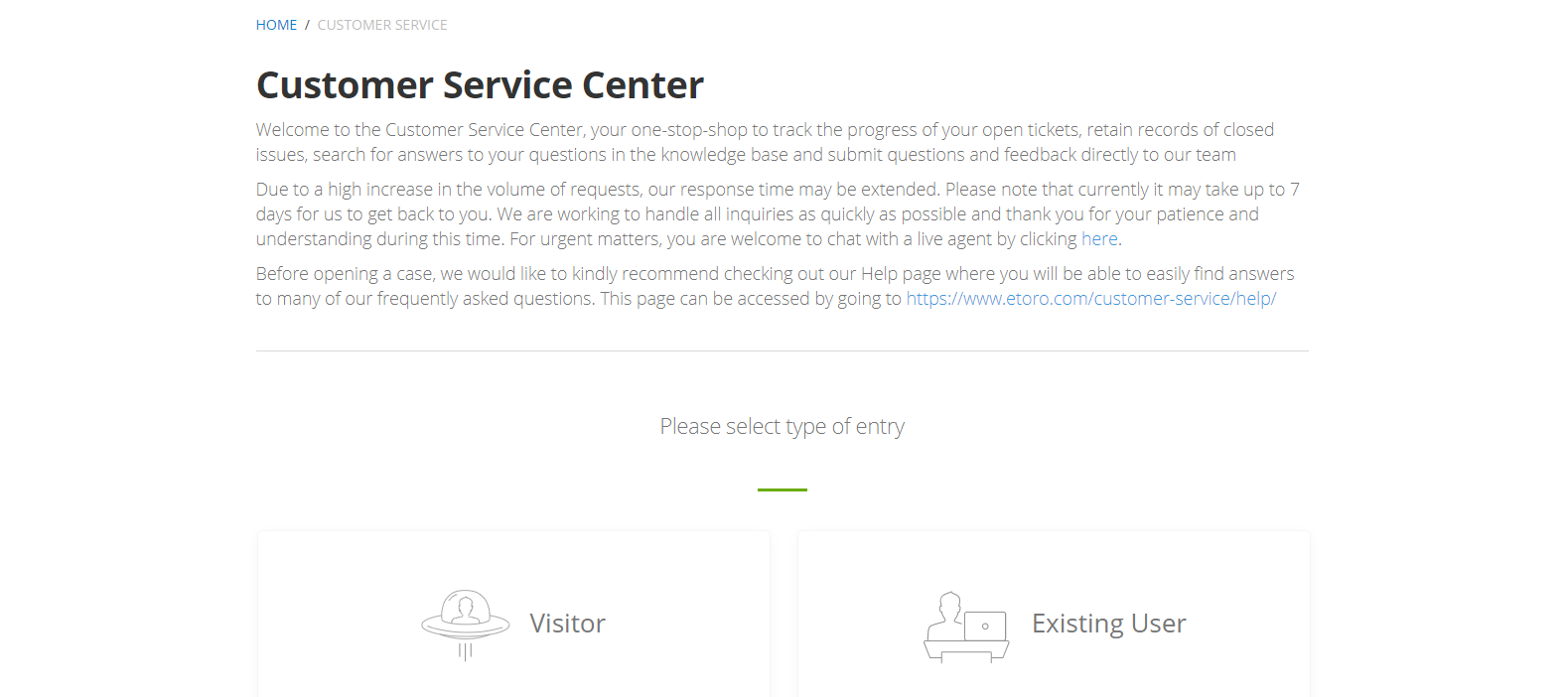 eToro USA Review customer service center eToro USA Review customer service center